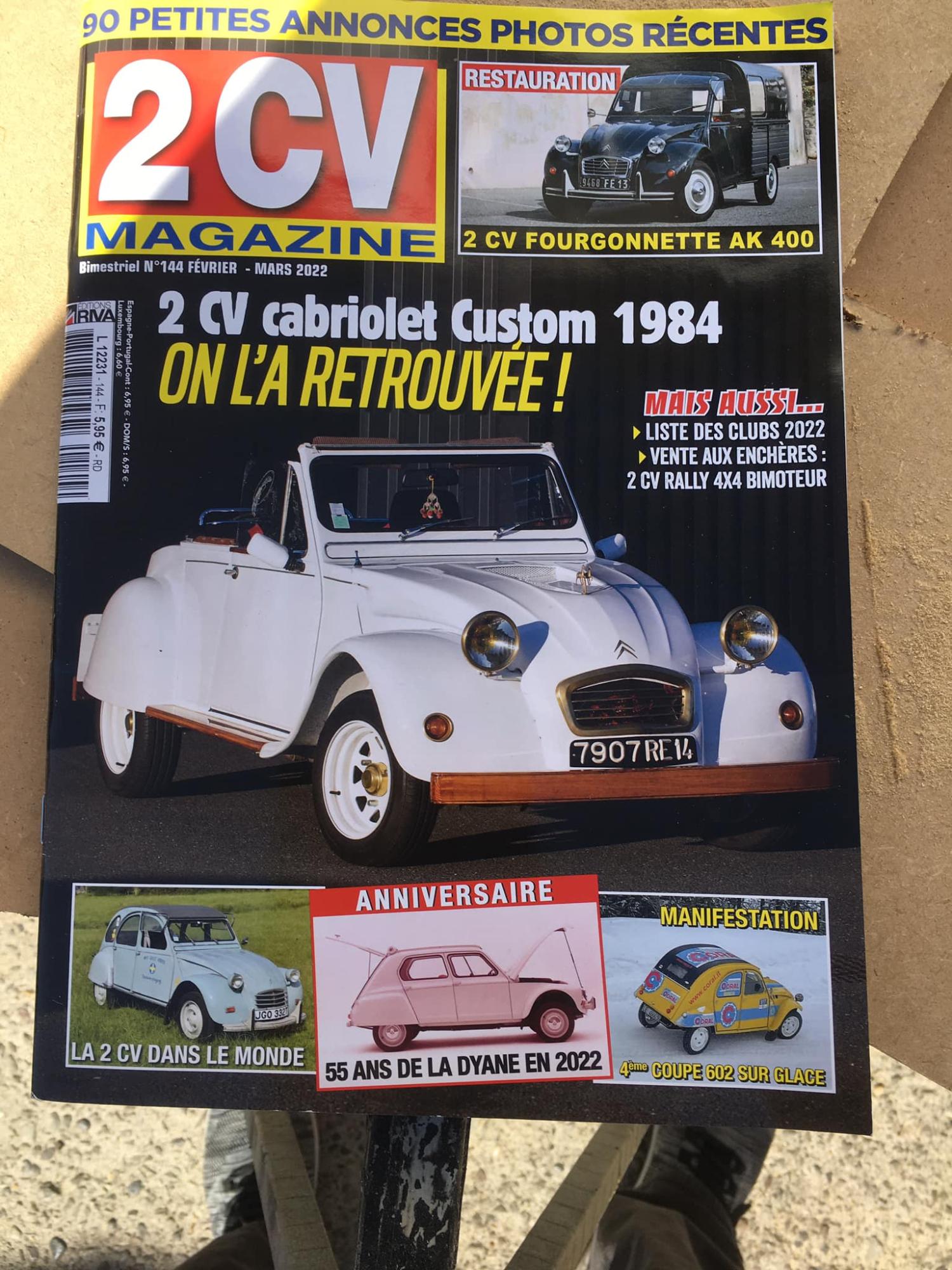 COUVERTURE 2CV MAGAZINE