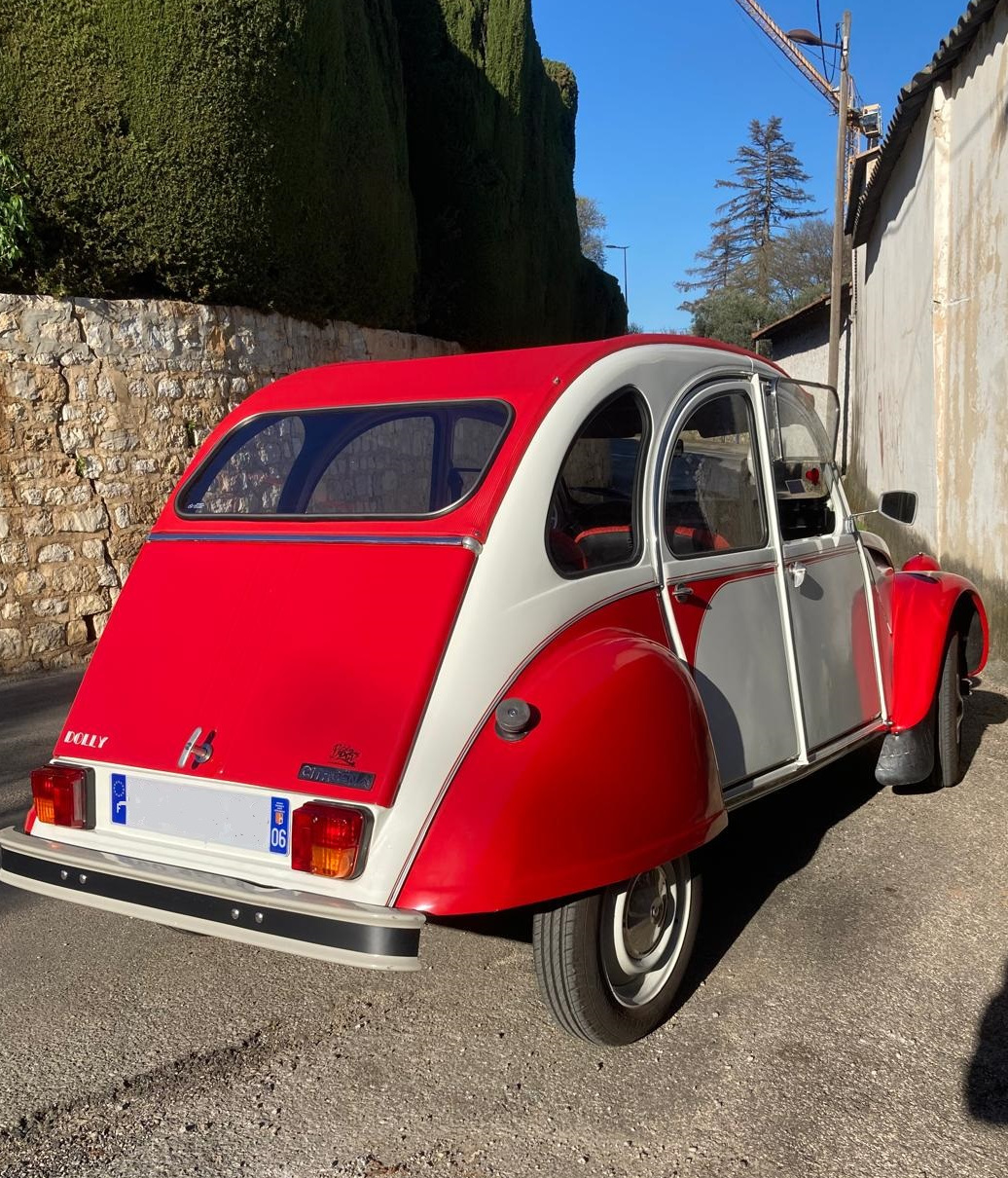 2CV DOLLY blanche et rouge